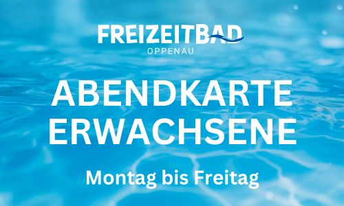 Abendkarte Erwachsene Montag bis Freitag